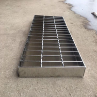 Grille de protection en acier galvanisé à chaud, soudée, pour plateforme, couvercle de drain extérieur