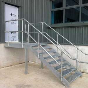 חיצוני מתכת בטיחות חיצוני מדרגות עיצוב מגולוון פלדת מדרגות - Product Image 6