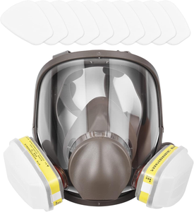 Respirador Industrial de Alta Calidad, Reutilizable, de Silicona, con Doble Filtro, Protección Facial Completa - Product Image 5