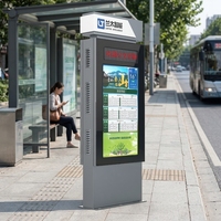 Signalisation d'arrêt de bus en bord de route