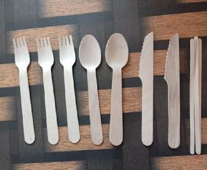 Juego de cubiertos desechables ecológicos con platos y platos de plantas tipo patrón con cuencos y platos de areca - Product Image 5