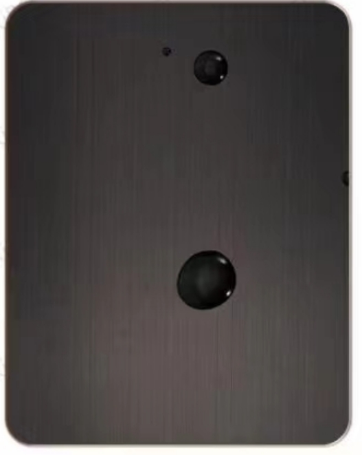 Brushed black titanium