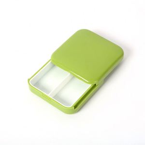 Pastillero de Plástico Deslizable de 2 Compartimentos, Mini Organizador de Medicamentos Portátil, Diseño a Prueba de Polvo y Fugas - Product Image 5