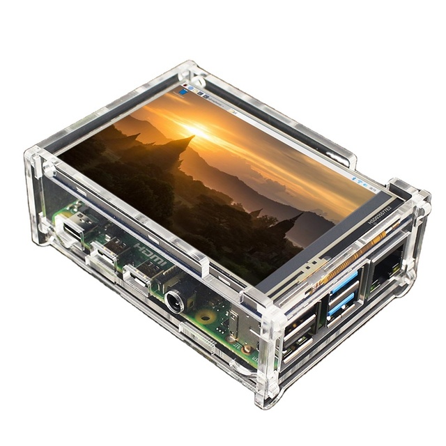 Raspberry Pi 4 Model B 3.5 Inch Touch Screen TFT Display 480x320 LCD Module with Acrylic Case for Raspberry Pi 4B