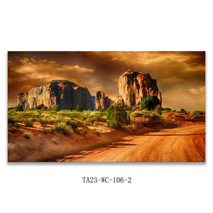 Paisaje pintura lienzo impresión puesta de sol África desierto cactus imagen impresión <span class=keywords><strong>cartel</strong></span> pared arte decoración del hogar - Product Image 2