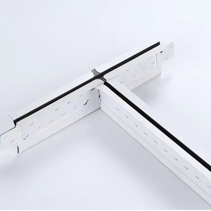 Barre en T / grille en T pour plafond en acier galvanisé haute résistance, design moderne blanc et noir - Product Image 1