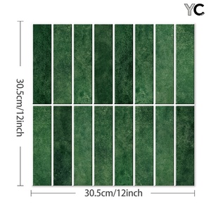 מדבקות קיר תלת מימד מודרניות עמידות למים - אפקט שיש, קלף והדבק למטבח/אמבטיה, מתאים לאריחים - Product Image 1