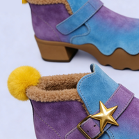 Bottes d'hiver respirantes pour femmes, nouvelle conception de luxe 2026, couleur dégradée assortie