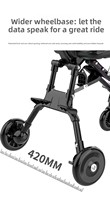 Poussette Premium 3-en-1 pour bébé, légère (4,5 kg), pliable bidirectionnellement, avec positions assise et couchée, chaise d'extérieur pour nourrisson, facile à pousser