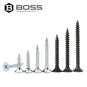 Tornillo Autorroscante M3.5 de 25mm Negro de Acero Inoxidable con Cabeza Abombada y Recubrimiento de Níquel Fosfato para Paneles de Yeso - Product Image 1