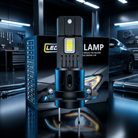 Ampoule LED H7 HYNBYZJ 50W 20000LM Plug-and-Play avec phare intégré, ampoules de phare LED H7, faisceau haut et bas, phare LED de voiture H7