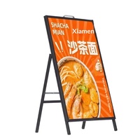 Support d'affichage publicitaire inclinable sur pied, triangulaire, double face, pour affiches, support pour panneau KT, pliable et portable