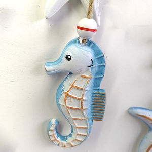 Decoración <span class=keywords><strong>de</strong></span> Pared <span class=keywords><strong>de</strong></span> Madera con Forma <span class=keywords><strong>de</strong></span> Caballito <span class=keywords><strong>de</strong></span> Mar y Estrella <span class=keywords><strong>de</strong></span> Mar, Letrero <span class=keywords><strong>de</strong></span> Pared Rústico <span class=keywords><strong>de</strong></span> Estilo Campestre, Decoración Náutica para Dormitorio o Sala <span class=keywords><strong>de</strong></span> Estar - Product Image 5