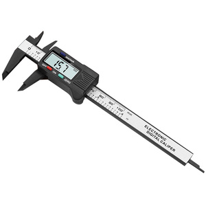 <span class=keywords><strong>Calibrador</strong></span> Digital de plástico electrónico de 100mm, <span class=keywords><strong>calibrador</strong></span> <span class=keywords><strong>Vernier</strong></span> de fibra de carbono, micrómetro, herramientas de medición, regla de <span class=keywords><strong>calibrador</strong></span> - Product Image 1