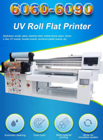 Imprimante UV à plat multifonctionnelle DTF 6090 avec machine de laminage de film intégrée et dispositif rotatif pour produits