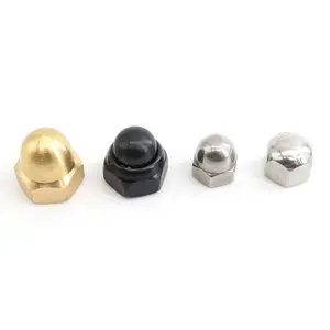 Factory DIN1587 M3 M5 M6 M8 Stainless Steel Hexagon Decorative Nut Acorn Hex Domed Cap Nuts