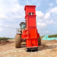 Compacteur hydraulique rapide monté sur chargeur, machine de compactage dynamique à haute vitesse pour le renforcement des fondations routières