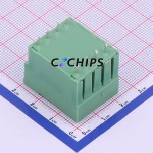 KF2EDGVH-5.0-2*4P Plug-in Terminal Block Through hole,P=5mm Connector Board-to-Board / Socket - Closed 2x4P 5mm Green - Product Image 2