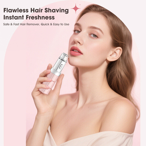 Lanumi 2114 Épilateur facial pour femmes Épilateur électrique indolore rechargeable pour le <span class=keywords><strong>visage</strong></span>, les lèvres, le <span class=keywords><strong>menton</strong></span> Rasoir portable pour femmes - Product Image 2