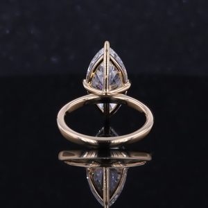 Starsgem Luxury <b>Diamond</b> <b>Ring</b> 18K Solid Gold Marquise Cut Lab Grown <b>Diamond</b> Engagement Solitaire <b>Ring</b> - Product Image 4