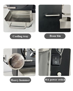 전기 커피 콩 로스터 300g 스몰 사이즈 휴대용 커피 콩 로스팅 기계 냉각 기계 주방 기기 - Product Image 6