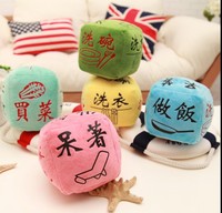 Jouets en peluche personnalisés, dés carrés de 8 pouces, machines à griffes, jouets en peluche doux, mignons, dessins animés, animaux en peluche, poupées en peluche