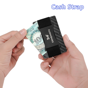 <span class=keywords><strong>Portafoglio</strong></span> da uomo minimalista sottile in fibra di carbonio in metallo <span class=keywords><strong>porta</strong></span> <span class=keywords><strong>carte</strong></span> in alluminio corto RFID blocco <span class=keywords><strong>porta</strong></span> <span class=keywords><strong>carte</strong></span> di cotone - Product Image 3