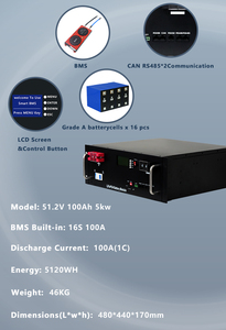 High Voltage 15kWh 20kWh 30kWh Semi-solid State Battery Home Solar <b>Energy</b> <b>Storage</b> <b>System</b> 6000 Cycles -20-60 16 - Product Image 2