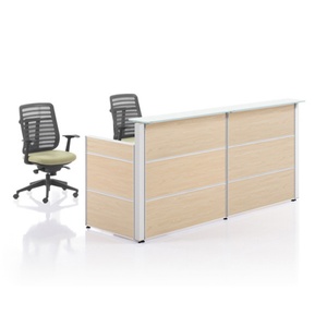 Customize Black <b>Counter</b> Enclosed Desk Office and <b>Reception</b> Furniture - Product Image 4