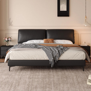 Cama doble moderna con orejas <span class=keywords><strong>de</strong></span> <span class=keywords><strong>elefante</strong></span> <span class=keywords><strong>de</strong></span> cuero estilo minimalista para dormitorio principal suave con función <span class=keywords><strong>de</strong></span> masaje para cama <span class=keywords><strong>de</strong></span> boda - Product Image 2