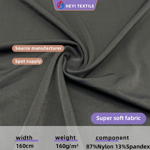 Super morbido Nylon 87% 13% tessuto elasticizzato Spandex traspirante costumi da bagno e abbigliamento sportivo per ragazzi semplice stile trama a maglia - Product Image 5