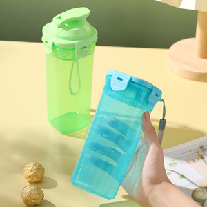 Plastic Sealed Water Cup With <b>Tea</b> <b>Infuser</b> 400Ml For Students Outdoor Sports - Product Image 1