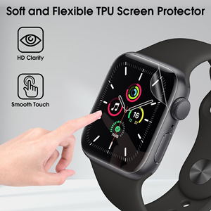 Alta calidad Anti Scratch impermeable cobertura completa cubrir el borde reloj <span class=keywords><strong>Protector</strong></span> de pantalla para Iwatch película protectora 6PCS - Product Image 3