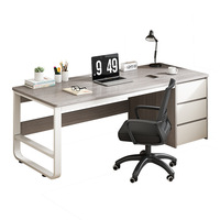 Bureau d'ordinateur de bureau, bureau simple pour la maison, combinaison chaise et bureau, bureau d'étudiant pour chambre à coucher