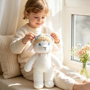 Giocattolo Interattivo AI Personalizzato OEM ODM, Peluche a Forma di Agnello con <span class=keywords><strong>Chat</strong></span> Vocale Intelligente, Bambola Imbottita Multilingue Educativa - Product Image 3
