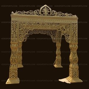 Mandap Real Tallado para Bodas Indias, Decoración para Escenarios de Bodas en India - Product Image 4