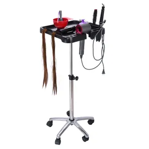 Wholesale Magnetic Hairdresser's Tools Hair Extension Trolley Tray Hair Dryer Holder for Beauty Salon or Hospital Furniture