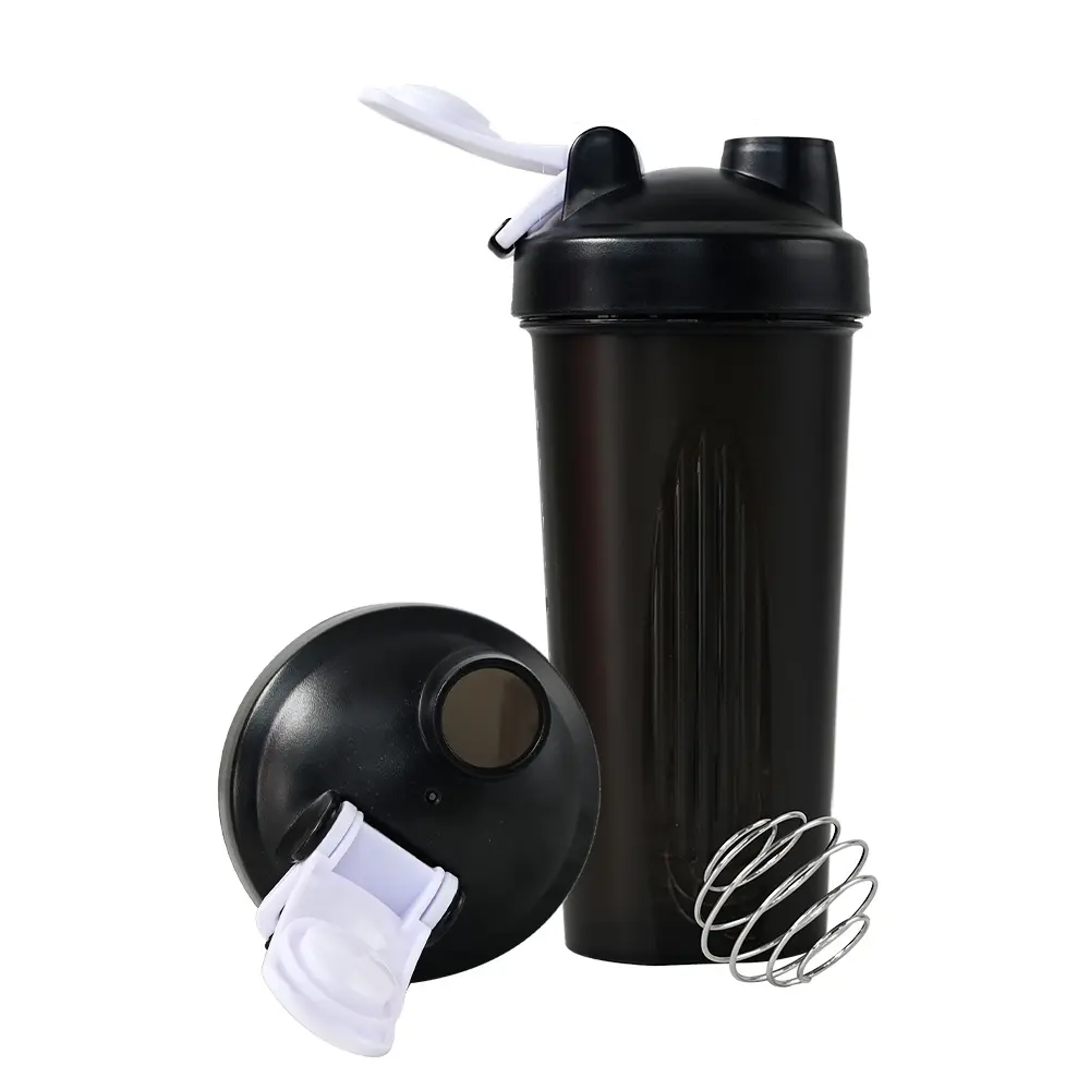 Licuadora de botellas portátil con logotipo personalizado, 400ml, 600ml, libre de bpa, fitness, deporte, proteína, taza de plástico, gimnasio