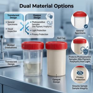 Gobelet <span class=keywords><strong>à</strong></span> urine stérile de qualité clinique 60 ml 100 ml, récipient <span class=keywords><strong>à</strong></span> échantillons en PP avec cuillère, pot de test d'échantillons <span class=keywords><strong>pour</strong></span> diagnostic en laboratoire médical - Product Image 3