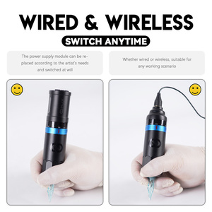 Máy phun xăm không dây WJX 2 trong 1, đ<span class=keywords><strong>i</strong></span>ều chỉnh độ dà<span class=keywords><strong>i</strong></span> nét, sạc nhanh, 10 phút sạc dùng được 1 giờ - Product Image 4