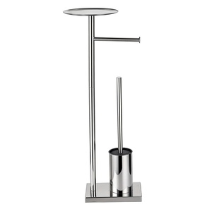 Portarotolo da Bagno in Acciaio Inox con <span class=keywords><strong>Scopino</strong></span> Multifunzione <span class=keywords><strong>e</strong></span> <span class=keywords><strong>Porta</strong></span> <span class=keywords><strong>Carta</strong></span> <span class=keywords><strong>Igienica</strong></span> - Product Image 6