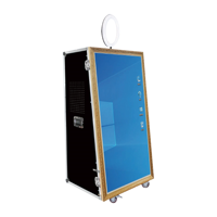 Precio de fábrica: Espejo fotográfico con pantalla táctil de 55 pulgadas de longitud completa para estudio de fotografía rectangular, eventos y lugares.