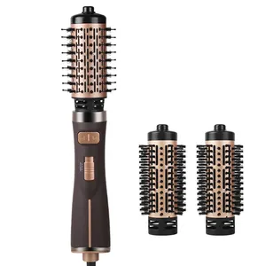 ENZO 2024 Salon Hair Equipment 3 en 1 Cepillo eléctrico multifunción Estilizador de pelo Cepillo secador de pelo desmontable Cepillo de aire caliente