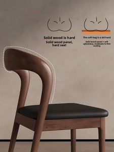 Silla de Comedor de Madera Maciza Apilable de Alta Calidad para Exteriores, Moderna, para Sala de Estar, <span class=keywords><strong>Restaurante</strong></span>, Cafetería - Product Image 5