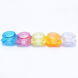 Wholesale 3g 5g Diamond-shape Face <b>Cream</b> Jars Empty Makeup Nails Containers Plastic Clear Pots Sample Bottles - Product Image 2