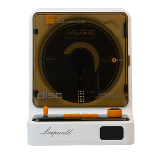 Reproductor de Discos Ópticos Vertical de Escritorio con Luz Ambiental de Color y Pantalla LCD para Escritorio, Hogar, Ocio y Escucha de Música - Product Image 5
