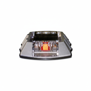 Botón de Señalización Vial Solar Rojo Impermeable de Alta Calidad, Base de PC, LED 11921 SL K, Cuerpo de Aluminio, Protección IP65, Alta Intensidad - Product Image 2