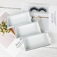Boîte à cils personnalisée avec logo privé Emballage de boîte à cils en vrac pour cosmétiques Boîte à cils personnalisée de qualité avec logo privé