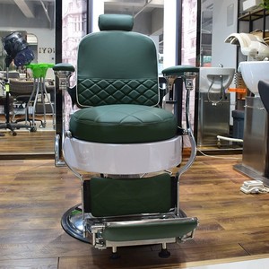 Chaise de coiffure pour tête huilée, style rétro, pour salon de coiffure, barbier, hommes - Product Image 2