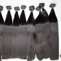 Cheveux bruts cambodgiens doublement étirés, lots de cheveux vierges bruts d'un seul donneur non traités, lot de cheveux humains vierges brésiliens de grade 15A